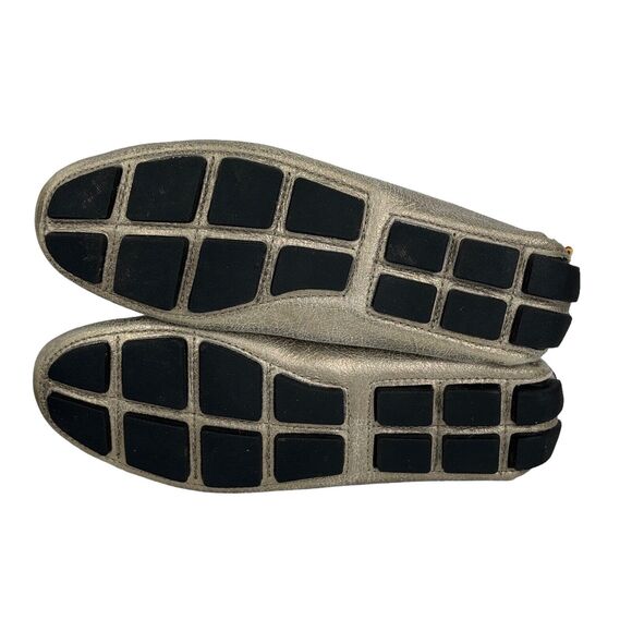 MERCANTI FIORENTINI Men's Leather Metallic Crackle Driving Loafer MOC 8.5 Penny - Picture 7 of 10